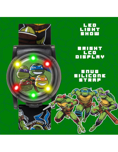 Reloj Digital para Niños Tortugas Ninja Accutime TMN4205