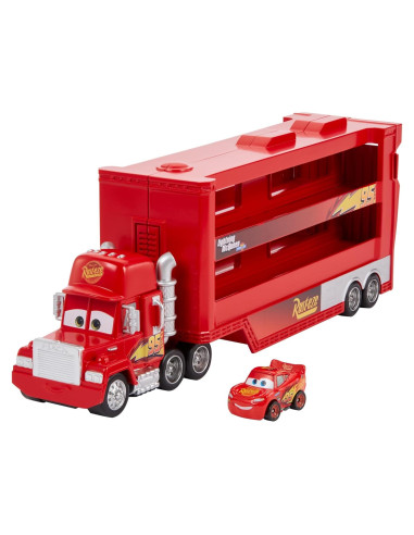 Transportador temático Disney Pixar Cars Mattel Mack con Mini Vehículo