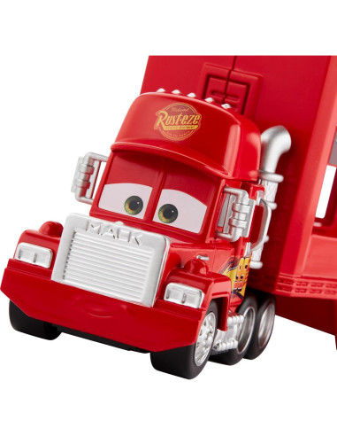 Transportador temático Disney Pixar Cars Mattel Mack con Mini Vehículo