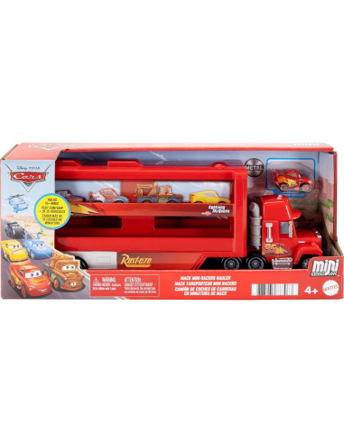 Transportador temático Disney Pixar Cars Mattel Mack con Mini Vehículo