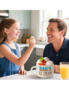 Set de Tazón de Helado y Pala YUEYUQIU para Papá 600ml 2