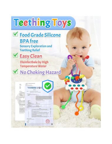 Juguete Sensorial Montessori Yetonamr para Bebés 6-18 Meses