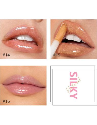 Set de Brillo Labial MAEPEOR 8PCS Hidratante No Pegajoso