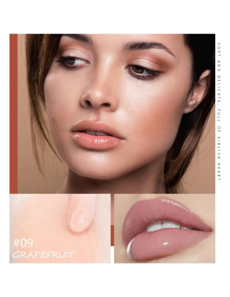 Set de Brillo Labial MAEPEOR 8PCS Hidratante No Pegajoso Set de Brillo Labial MAEPEOR 8PCS Hidratante No Pegajoso