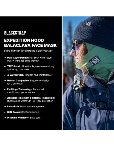 Balaclava BlackStrap Expedition Doble Capa Transpirable