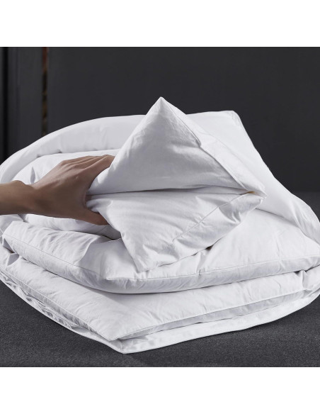 Almohada Ajustable de Plumas de Ganso Tres Gansos 71x50 cm Almohada Ajustable de Plumas de Ganso Tres Gansos 71x50 cm
