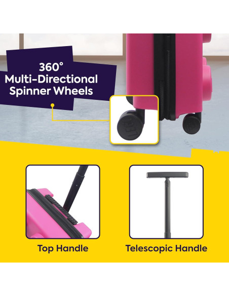 Maleta de Mano LEGO 22" Rosa Expandible con Ruedas Maleta de Mano LEGO 22" Rosa Expandible con Ruedas
