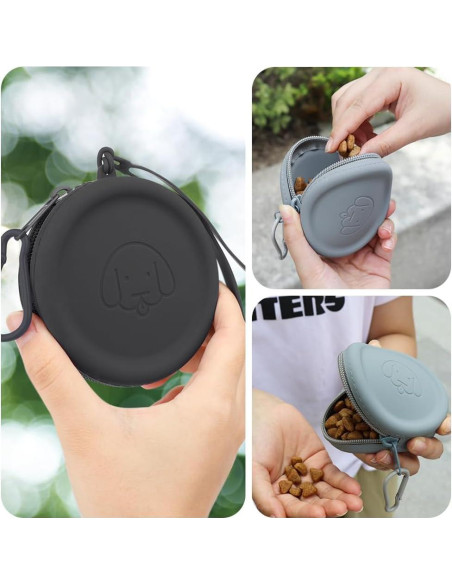 Bolsita de Silicona para Golosinas de Perro WALLFID - 2 Piezas Bolsita de Silicona para Golosinas de Perro WALLFID - 2 Piezas