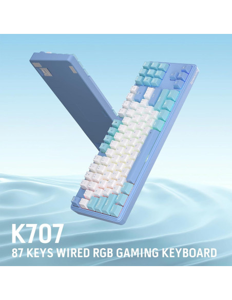 Teclado Mecánico Redragon K707 RGB TKL 87 Teclas con Cable Teclado Mecánico Redragon K707 RGB TKL 87 Teclas con Cable