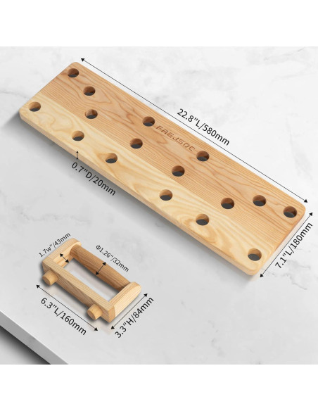 Tabla de Flexiones de Madera FREJSQC - Entrenamiento Portátil 10 en 1 Tabla de Flexiones de Madera FREJSQC - Entrenamiento Portátil 10 en 1