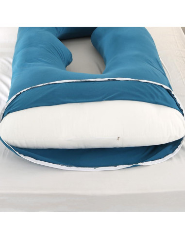 Almohada de Embarazo Jcickt 152 cm Soporte Cuerpo Completo Azul