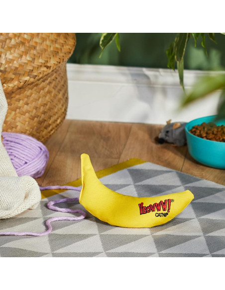 Juguete para Gatos Yeowww! Plátano de Hierba Gatera 17.78 cm Juguete para Gatos Yeowww! Plátano de Hierba Gatera 17.78 cm