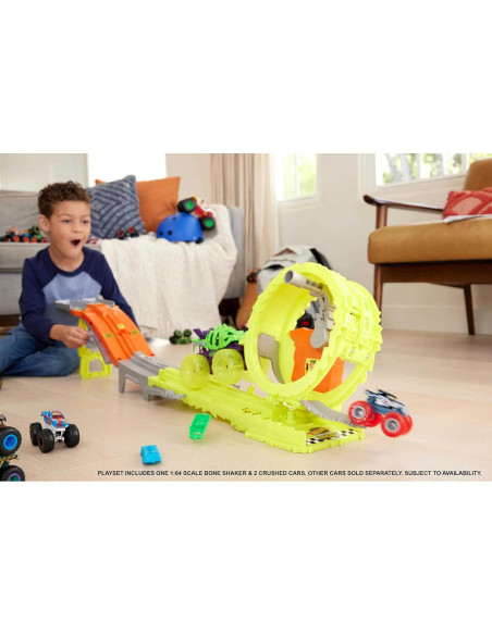 Juego de Pista Hot Wheels Monster Trucks Mattel Skelesaurus Juego de Pista Hot Wheels Monster Trucks Mattel Skelesaurus