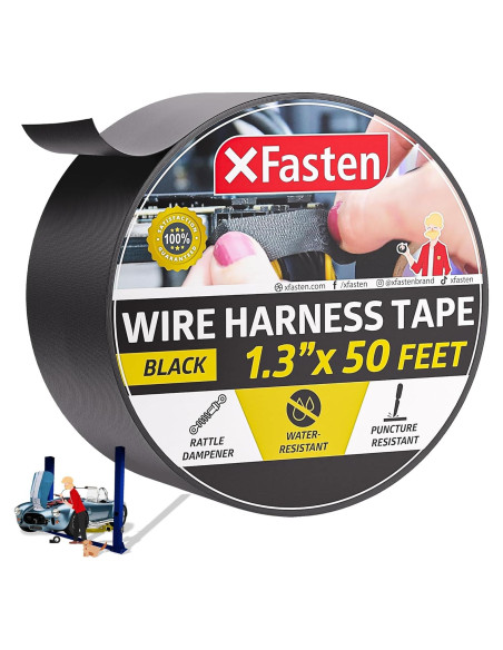 Cinta de Arnés de Cable XFasten 3.3 cm x 15.2 m Alta Temperatura Cinta de Arnés de Cable XFasten 3.3 cm x 15.2 m Alta Temperatura