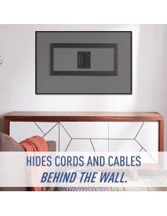 Kit de Gestión de Cables para TV en Pared Legrand On-Q HT2102BKV1 2