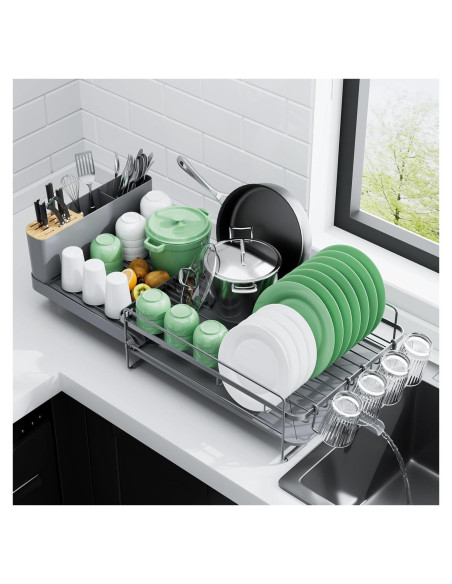 Estante para Secar Platos Kitsure Expandible 32.8x48.8-67.7 cm Estante para Secar Platos Kitsure Expandible 32.8x48.8-67.7 cm
