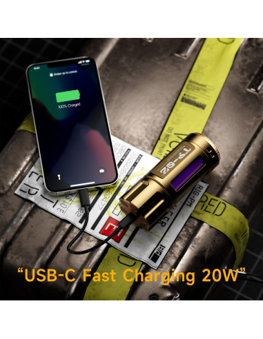 Batería Externa 5000mAh Trozk Carga Rápida 20W Oro