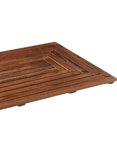 Alfombra de Ducha y Inodoro Bare Decor Teak 90x50 cm