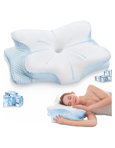 Almohada Cervical Ergonómica Coperat 63.5x38.1cm Refrigerante