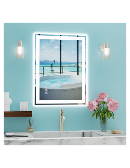 Espejo de Baño LED Callsky 50.8x71.1cm con Función Anti-Vaho Espejo de Baño LED Callsky 50.8x71.1cm con Función Anti-Vaho