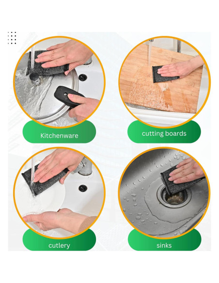 Esponjas de Acero Inoxidable Reutilizables DDGEAA - Paquete de 6 Esponjas de Acero Inoxidable Reutilizables DDGEAA - Paquete de 6