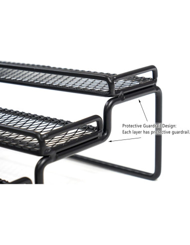 Organizador de Especias Expandible MEIQIHOME 4 Niveles Negro