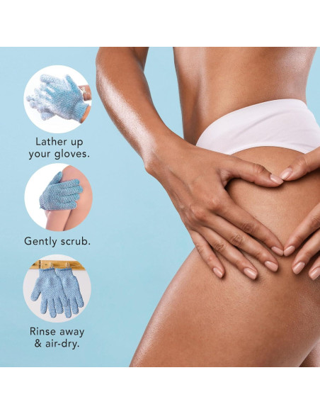 Guantes Exfoliantes Pesados Beauty by Earth - 4 Pzs para Baño Guantes Exfoliantes Pesados Beauty by Earth - 4 Pzs para Baño