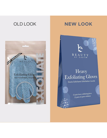 Guantes Exfoliantes Pesados Beauty by Earth - 4 Pzs para Baño Guantes Exfoliantes Pesados Beauty by Earth - 4 Pzs para Baño