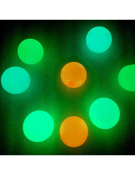 Paquete de 4 Pelotas Pegajosas Brillantes WISYME Antiestrés Paquete de 4 Pelotas Pegajosas Brillantes WISYME Antiestrés