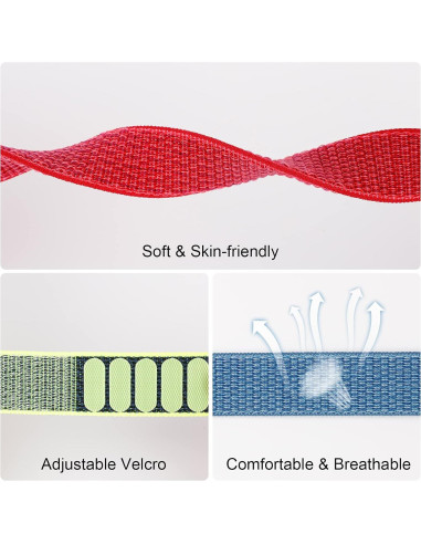 Paquete de 2 Pulseras Ajustables para AirTag FNCOLL - Nylon