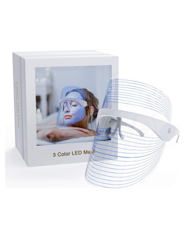 Máscara Facial LED NUFR MZ-001 3 Colores Antienvejecimiento
