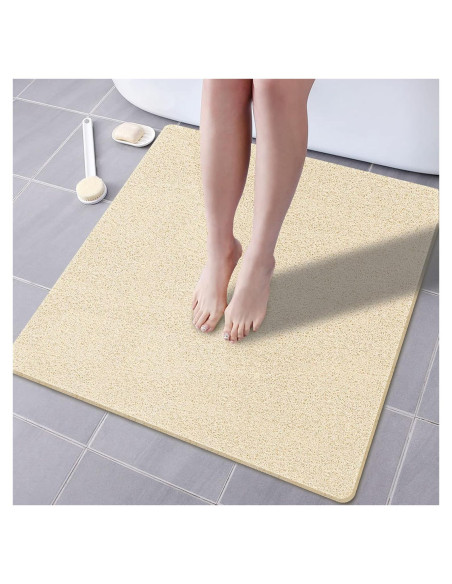 Alfombra de Ducha Antideslizante SONGZIMING 61x61 cm Beige Alfombra de Ducha Antideslizante SONGZIMING 61x61 cm Beige
