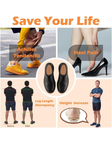 Plantillas Elevadoras Dr. Shoesert para Aumento de Altura 1.52 cm