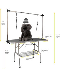 Mesa de Aseo para Perros Roomtec 36" Ajustable Antideslizante 2