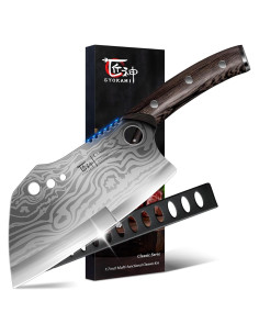 Cuchillo de Chef SYOKAMI 19.6 cm Damasco con Deshojador