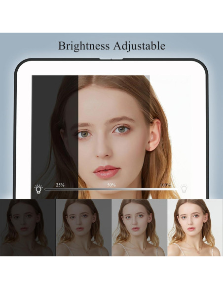 Espejo de Maquillaje Portátil Funtouch con 72 Luces LED Espejo de Maquillaje Portátil Funtouch con 72 Luces LED