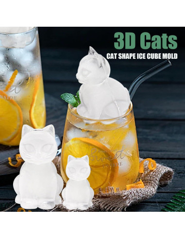 Molde de Hielo de Silicona Gato Admaison 18.29x11.94cm