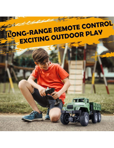 Camión Militar RC GoolRC 1:16 6WD Todo Terreno con 2 Baterías