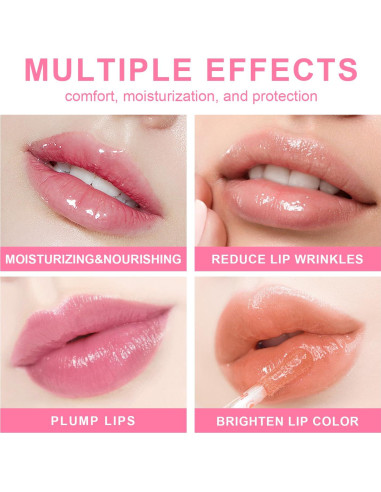 Aceite Labial Glaseado Scarman 5 ml x 6 Colores Hidratante