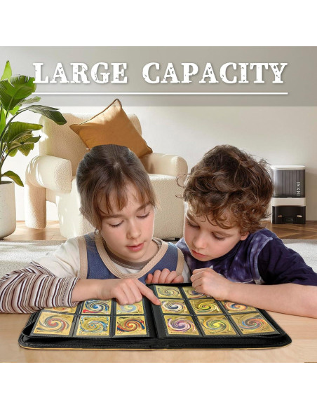 Carpeta de Cartas Stoytto Dragón 3D 360 Ranuras 40 Páginas Carpeta de Cartas Stoytto Dragón 3D 360 Ranuras 40 Páginas