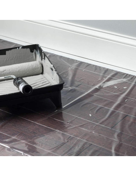 Tela de Caída Pre-Cinta Duck 1.6m x 6m para Pintura Tela de Caída Pre-Cinta Duck 1.6m x 6m para Pintura