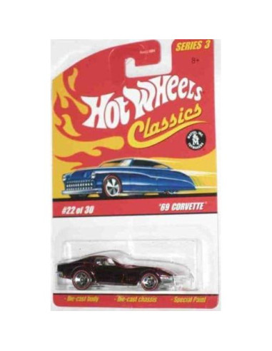 Coche Coleccionable Mattel Corvette '69 1:64 Fundición