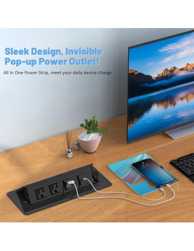 Toma de Corriente Emergente Kungfuking GS001 con USB 30W
