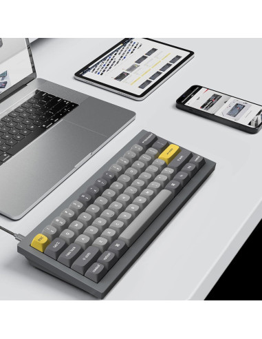 Teclado Mecánico Keychron Q4 60% Programable USB-C Gris