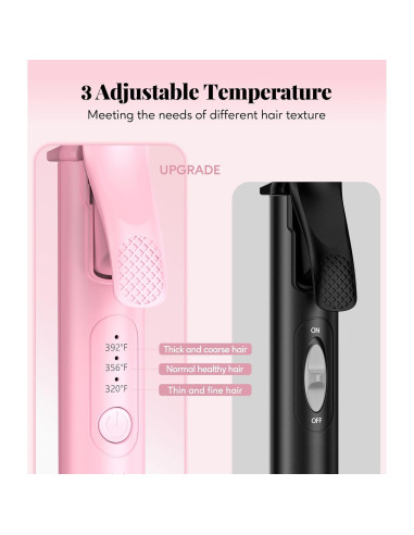 Mini Plancha de Rizar 1 Pulgada Farery - Cerámica, 3 Temperaturas