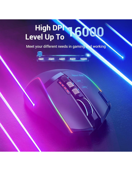 Ratón Gaming Inalámbrico Redragon M915WL 16000 DPI RGB Ratón Gaming Inalámbrico Redragon M915WL 16000 DPI RGB