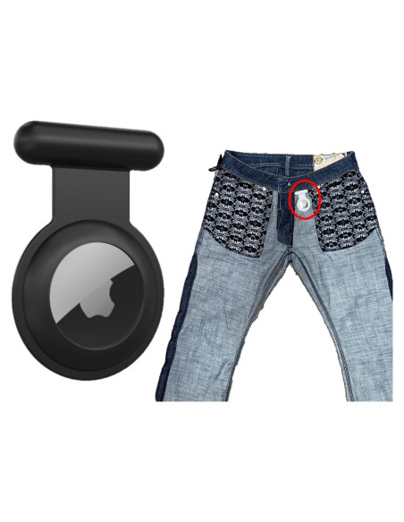 Soporte Airtag Oculto para Niños Kaizen Kreations - Negro Soporte Airtag Oculto para Niños Kaizen Kreations - Negro