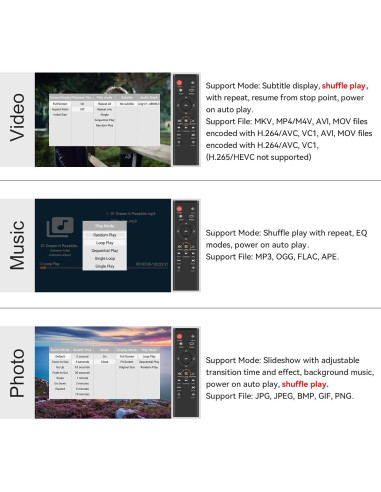 Reproductor de Medios HDMI AGPTEK Mini 1080P Full HD