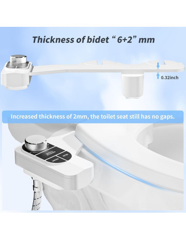 Bidet No Eléctrico SAMODRA B008 - Doble Boquilla Autolimpiante
