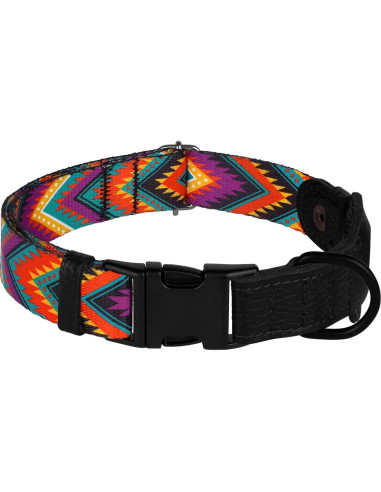Collar para Perro AirTag Budkas - Nylon y Cuero Ajustable XS 23-31 cm